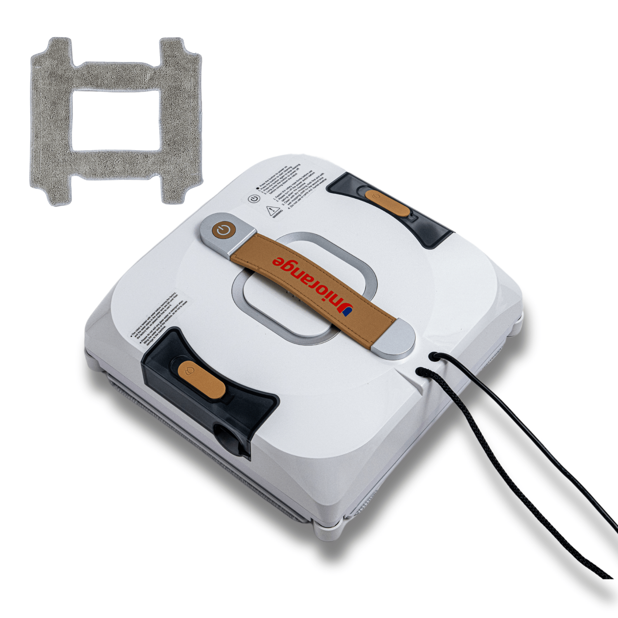 Robot Curatare Geamuri Uniorange C3 Smart Window Robot, Mod de Curatare a Marginilor, Pulverizator de Apa cu Duze Triple, Sistem de Protectie cu 10 Niveluri, Control Aplicatie, Winbot electric, alb