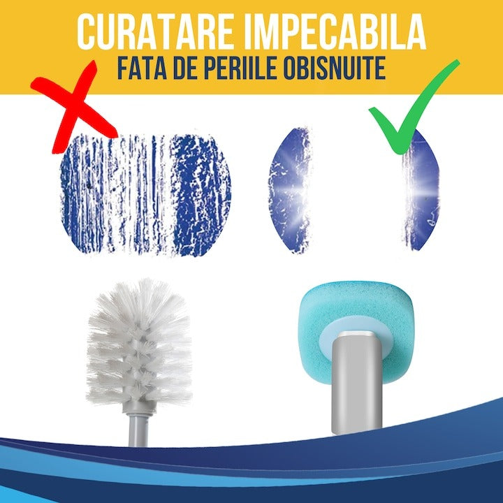 Set 8 rezerve pentru perie WC, de unica folosinta, design premium