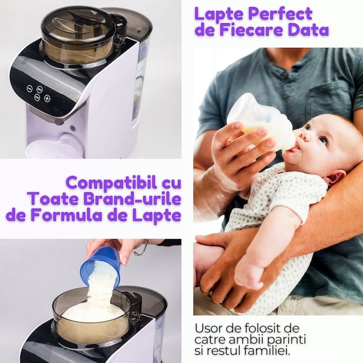 Espressor Lapte Praf pentru Bebelusi si Copii, 1.8 Litri, cu Aplicatie Mobila, Wi-Fi, Alb