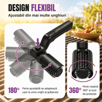 Purpley design flexibil perie gratar original recolorat