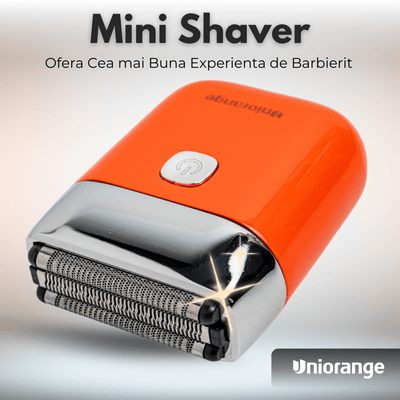 Aparat de Ras Electric Uniorange®, Profesional, acumulator 1400 mAh, Portocaliu