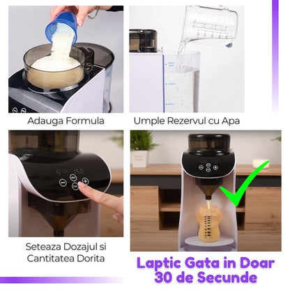 Espressor Lapte Praf pentru Bebelusi si Copii, 1.8 Litri, cu Aplicatie Mobila, Wi-Fi, Alb