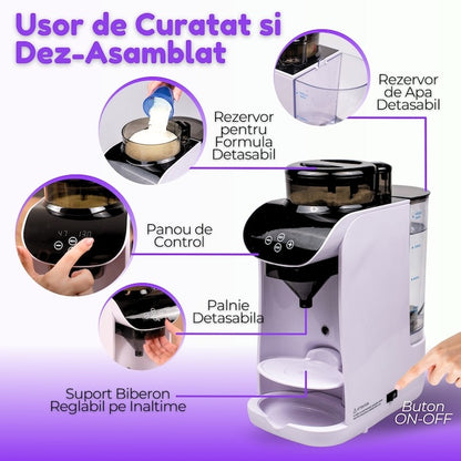 Espressor Lapte Praf pentru Bebelusi si Copii, 1.8 Litri, cu Aplicatie Mobila, Wi-Fi, Alb