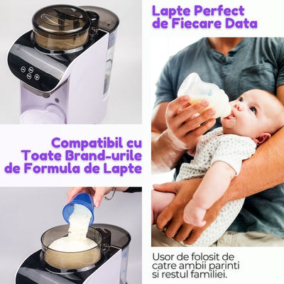 Espressor Lapte Praf pentru Bebelusi si Copii, 1.8 Litri, cu Aplicatie Mobila, Wi-Fi, Alb
